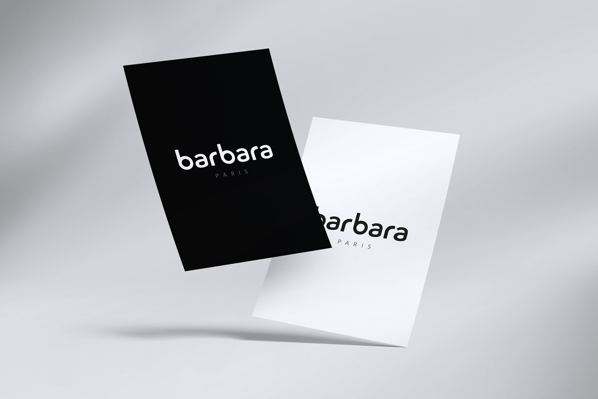 Carte de visite-barbara Création identité graphique - barbara lingerie -