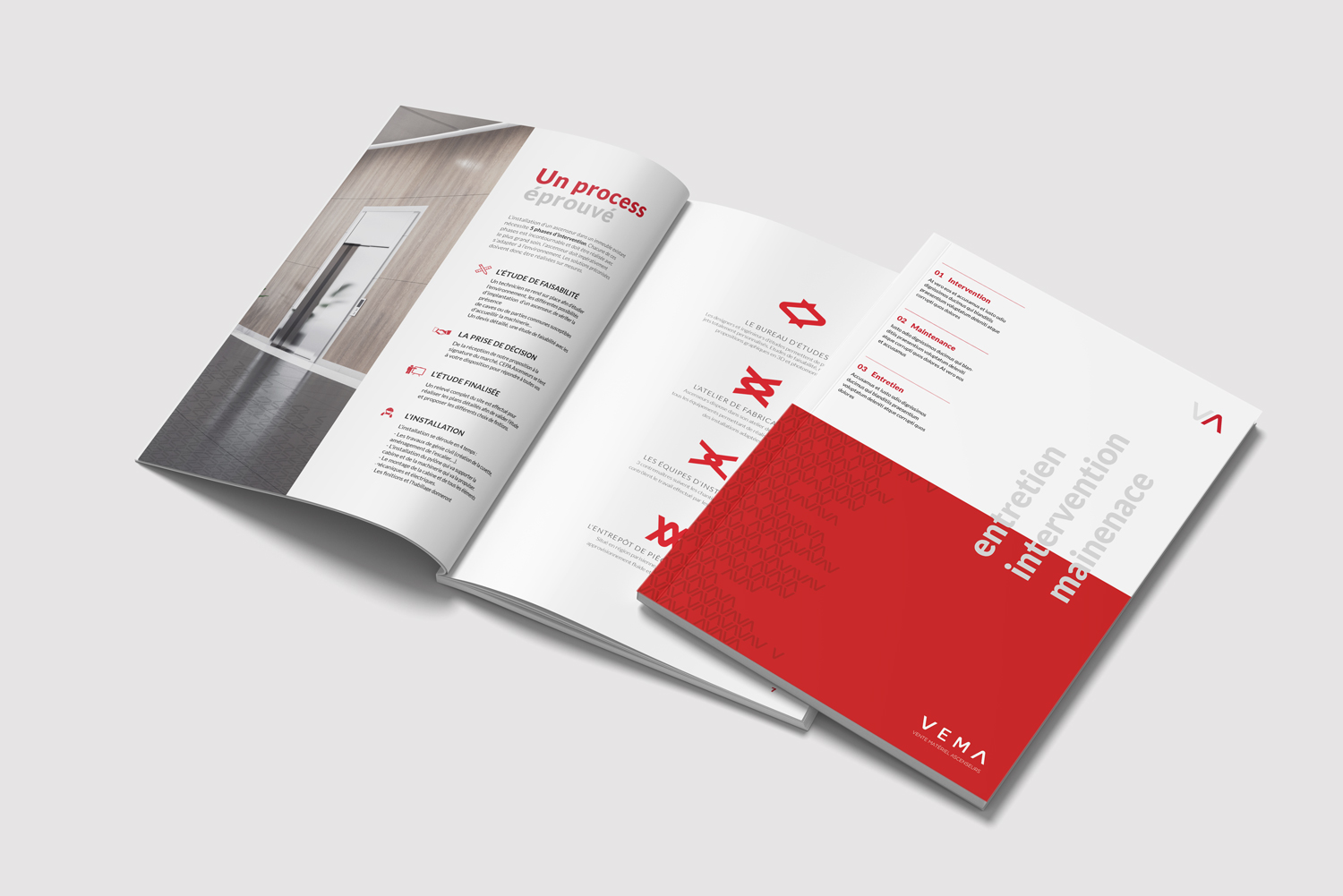 Plaquette2-VEMA Création catalogue produit - Vema ascenseur -