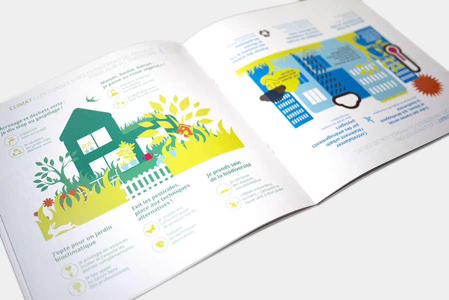 UNEP-rapport activité Design graphique pour un rapport d'activité - Unep en édition print.