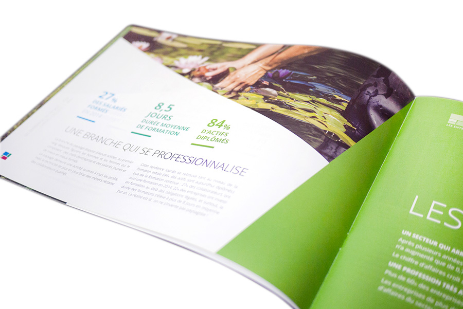 UNEP-rapport activité Design graphique pour un rapport d'activité - Unep en édition print.