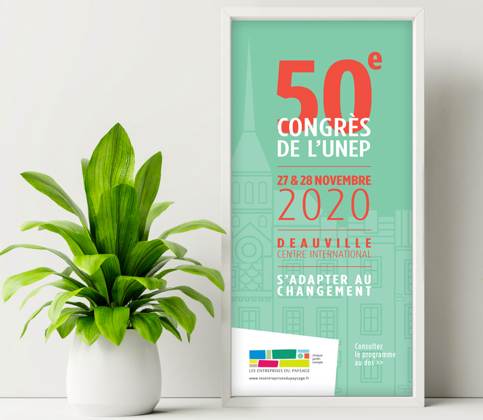 affiche-plante Design graphique pour une affiche Unep en édition print.