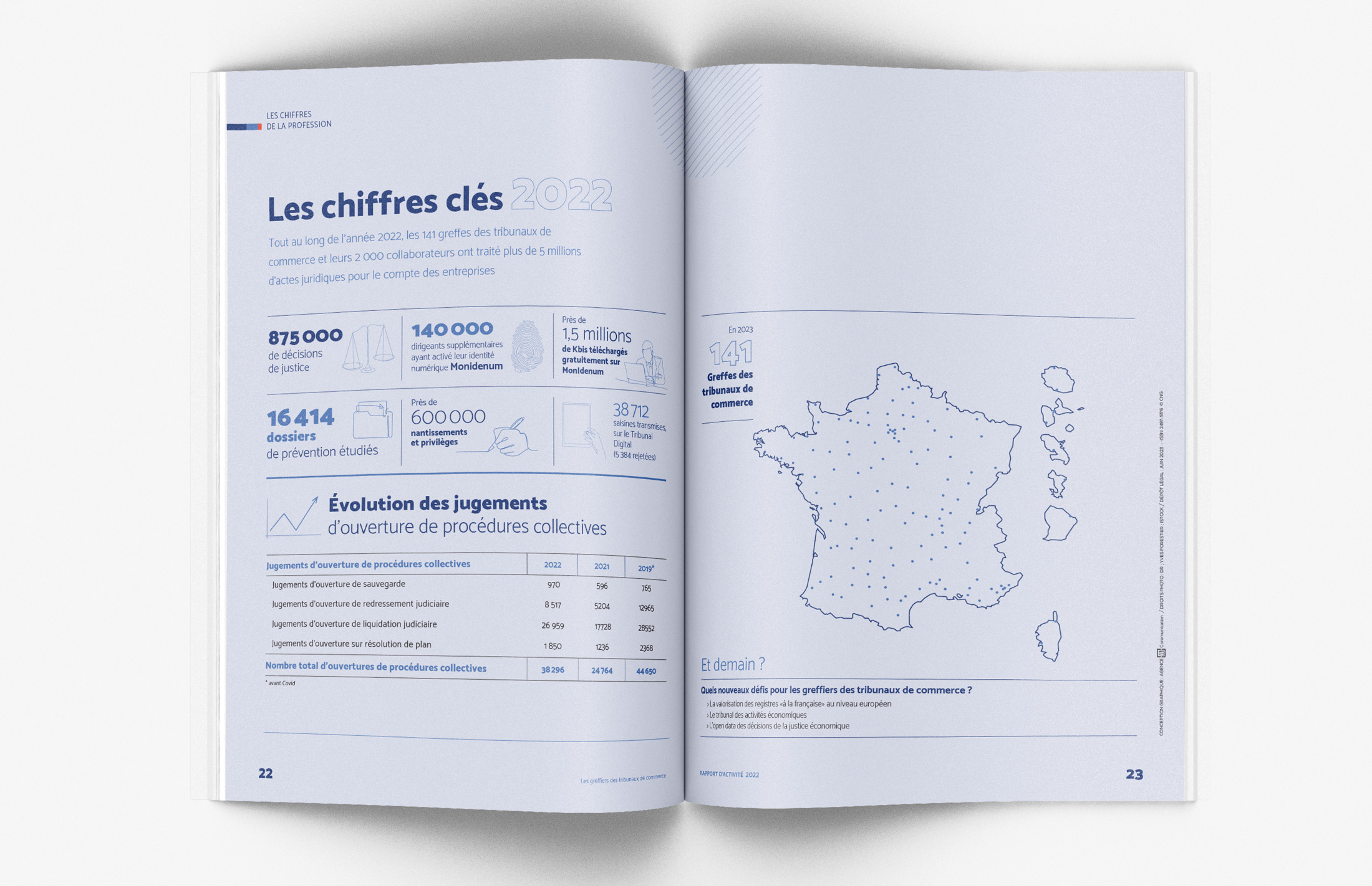 rapport-activite-cngtc-4 Design graphique pour un rapport d'activité pour le CNG en édition print.